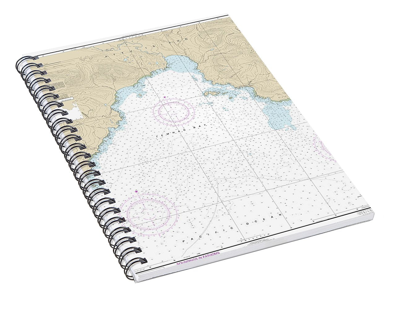 Nautical Chart-16431 Temnac Bay - Spiral Notebook