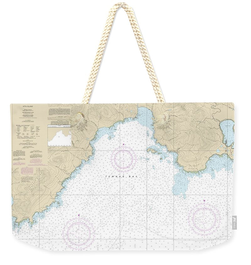 Nautical Chart-16431 Temnac Bay - Weekender Tote Bag