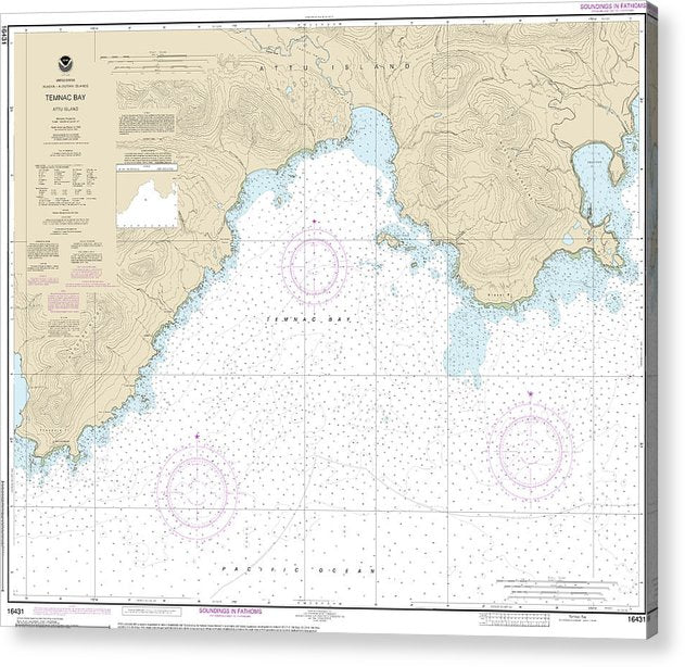 Nautical Chart-16431 Temnac Bay  Acrylic Print