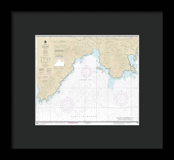 Nautical Chart-16431 Temnac Bay - Framed Print