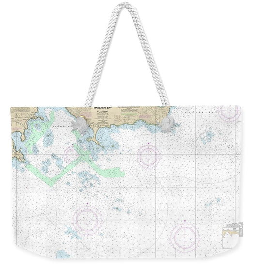 Nautical Chart-16432 Massacre Bay - Weekender Tote Bag