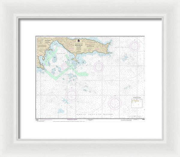 Nautical Chart-16432 Massacre Bay - Framed Print