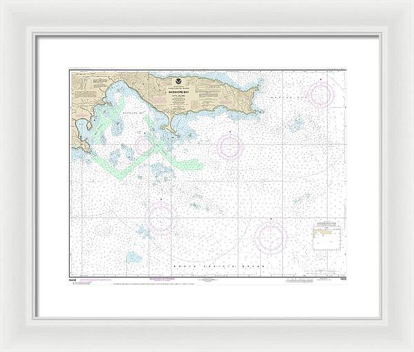 Nautical Chart-16432 Massacre Bay - Framed Print