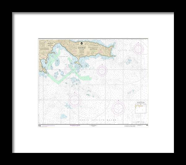 A beuatiful Framed Print of the Nautical Chart-16432 Massacre Bay by SeaKoast