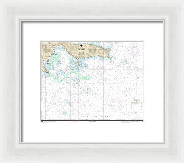 Nautical Chart-16432 Massacre Bay - Framed Print