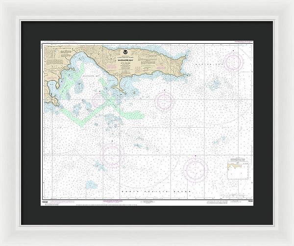 Nautical Chart-16432 Massacre Bay - Framed Print