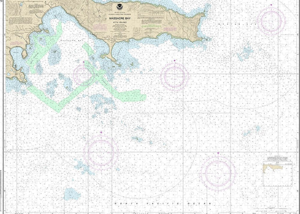 Nautical Chart-16432 Massacre Bay - Puzzle