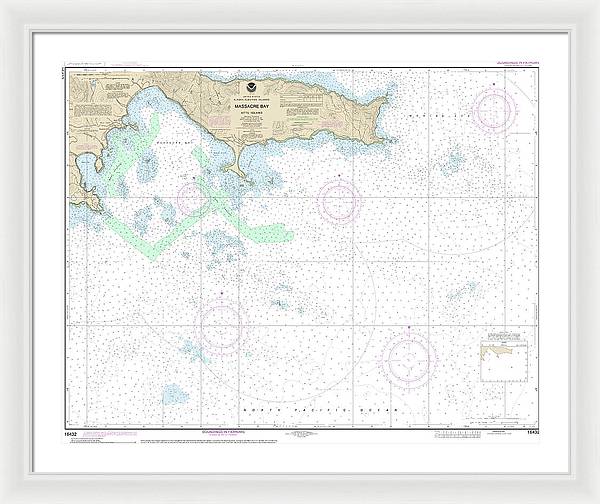 Nautical Chart-16432 Massacre Bay - Framed Print