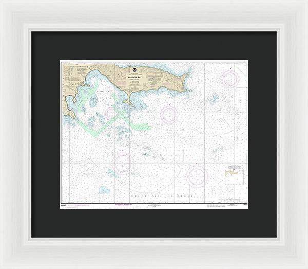 Nautical Chart-16432 Massacre Bay - Framed Print