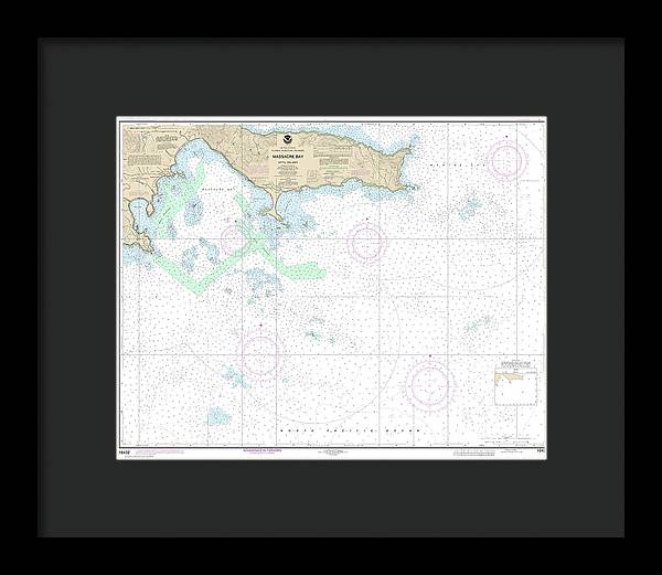 Nautical Chart-16432 Massacre Bay - Framed Print