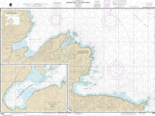 Nautical Chart 16433 Sarana Bay Holtz Bay, Chichagof Harbor Puzzle