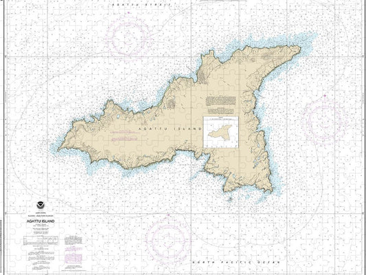 Nautical Chart 16434 Agattu Island Puzzle