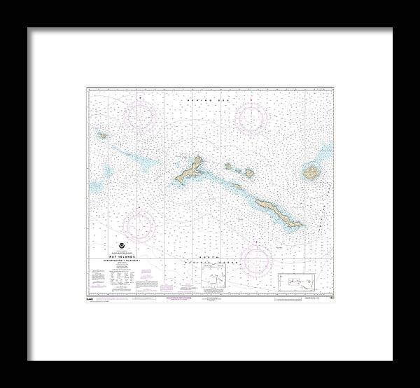 A beuatiful Framed Print of the Nautical Chart-16440 Rat Islands Semisopochnoi Island-Buldir L by SeaKoast