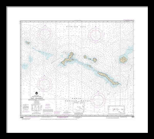 Nautical Chart-16440 Rat Islands Semisopochnoi Island-buldir L - Framed Print