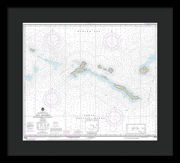 Nautical Chart-16440 Rat Islands Semisopochnoi Island-buldir L - Framed Print