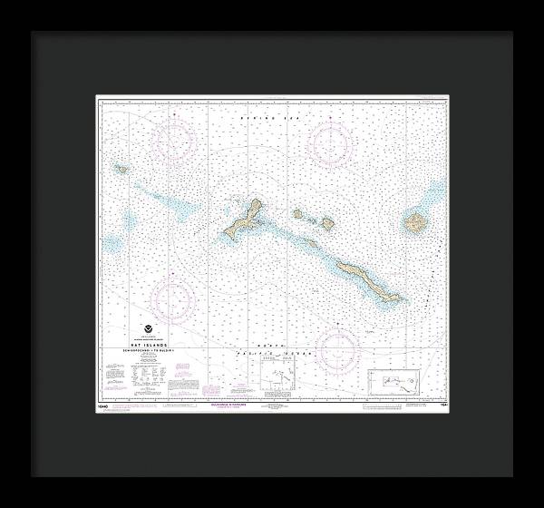 Nautical Chart-16440 Rat Islands Semisopochnoi Island-buldir L - Framed Print