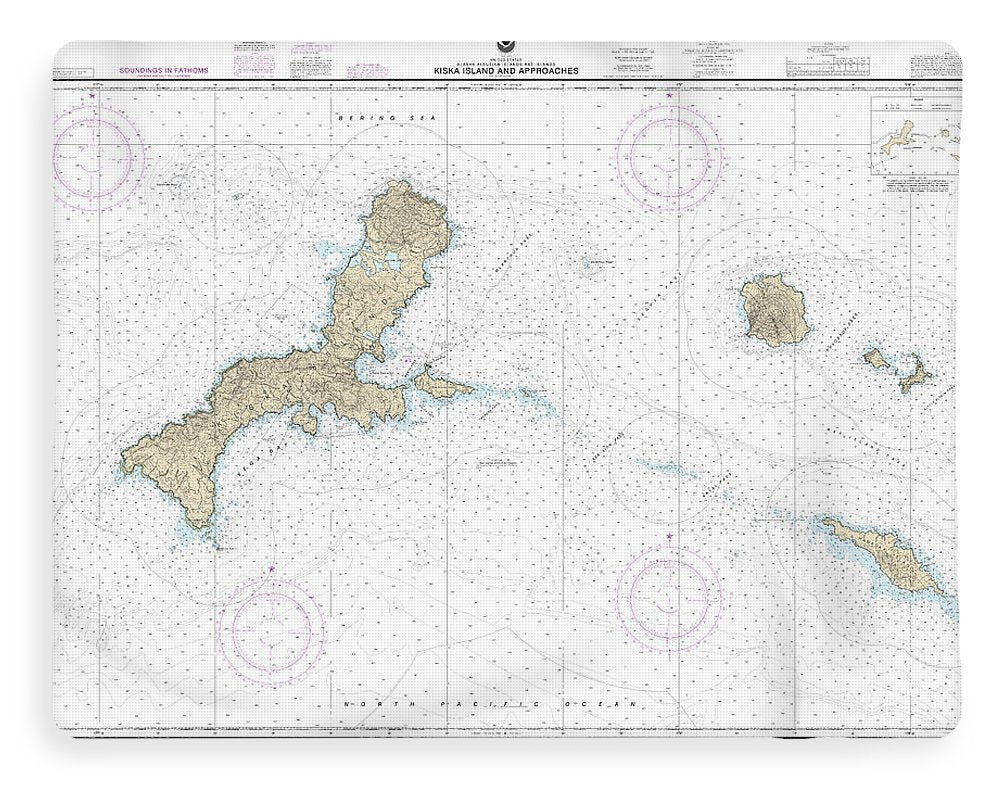 Nautical Chart-16441 Kiska Island-approaches - Blanket