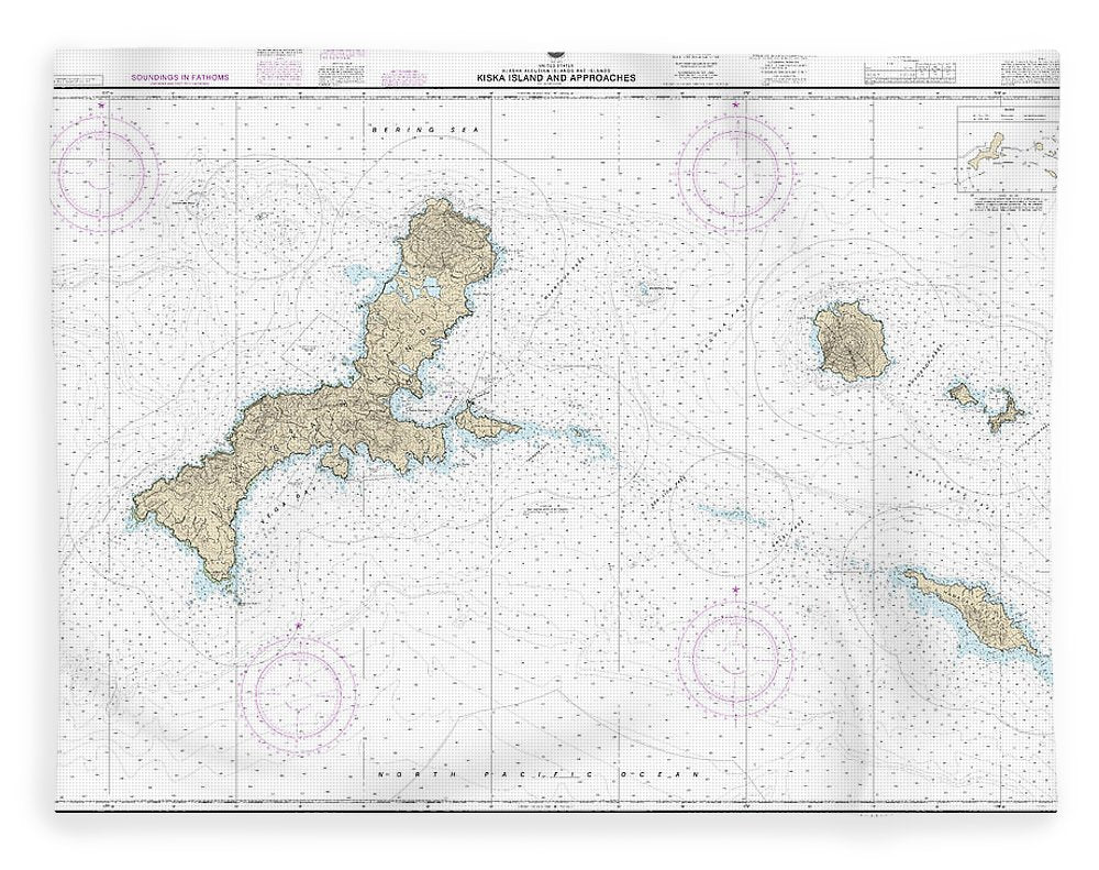 Nautical Chart-16441 Kiska Island-approaches - Blanket