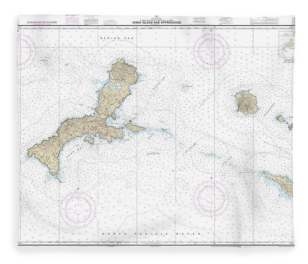 Nautical Chart 16441 Kiska Island Approaches Blanket