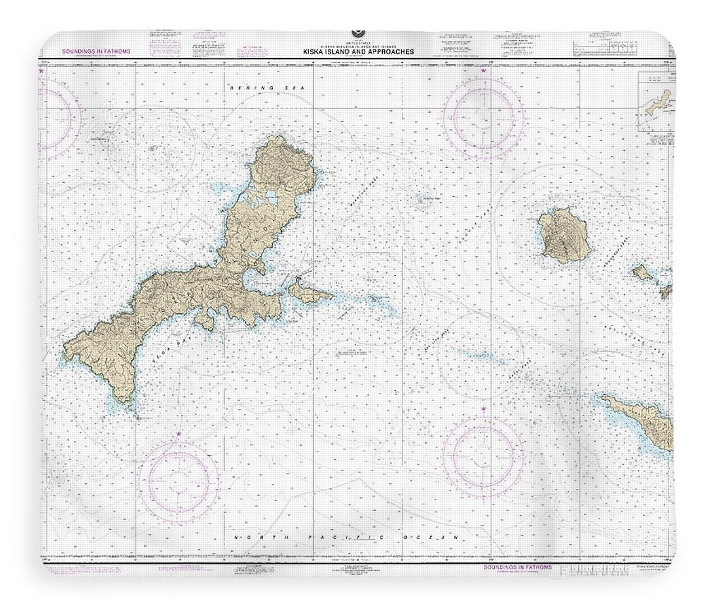 Nautical Chart-16441 Kiska Island-approaches - Blanket