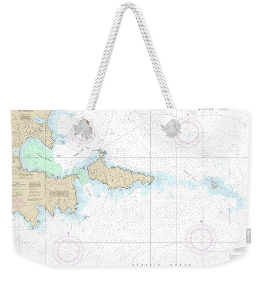 Nautical Chart-16442 Kiska Harbor-approaches - Weekender Tote Bag