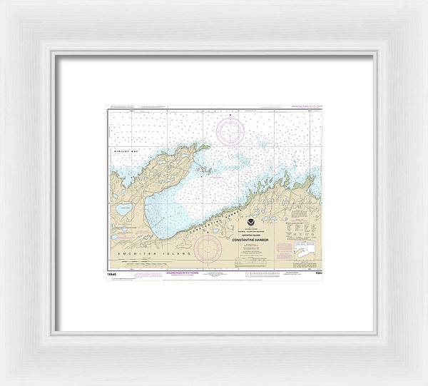 Nautical Chart-16446 Constantine Harbor, Amchitka Island - Framed Print