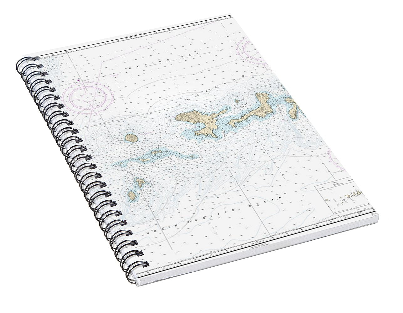 Nautical Chart-16460 Igitkin Ls-semisopochnoi Island - Spiral Notebook