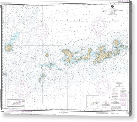 Nautical Chart-16460 Igitkin Ls-Semisopochnoi Island  Acrylic Print