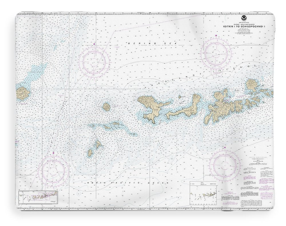 Nautical Chart-16460 Igitkin Ls-semisopochnoi Island - Blanket