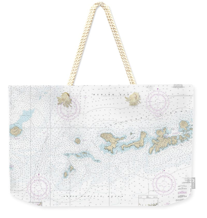 Nautical Chart-16460 Igitkin Ls-semisopochnoi Island - Weekender Tote Bag