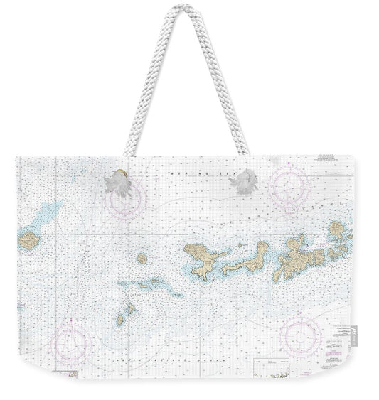Nautical Chart-16460 Igitkin Ls-semisopochnoi Island - Weekender Tote Bag