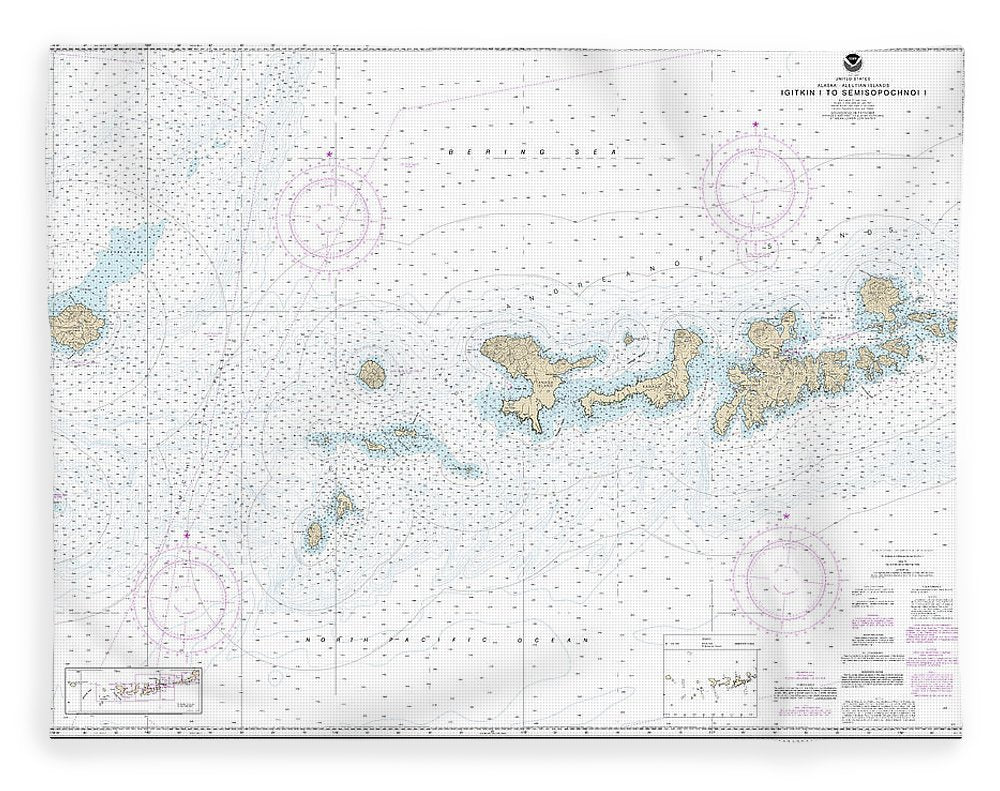 Nautical Chart-16460 Igitkin Ls-semisopochnoi Island - Blanket