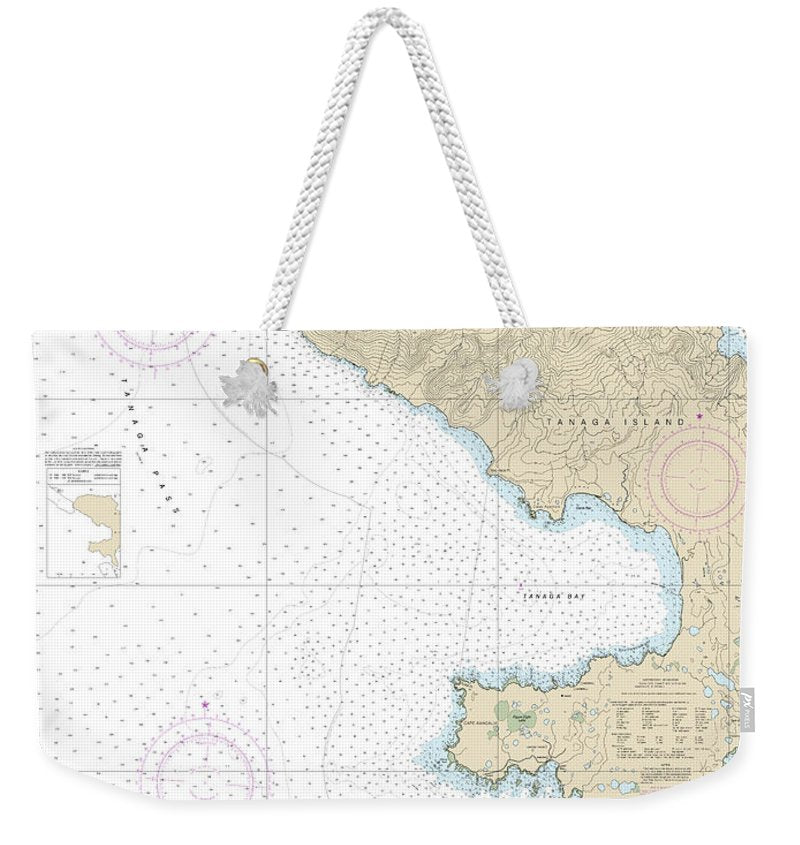 Nautical Chart-16462 Andrenof Islands Tanga Bay-approaches - Weekender Tote Bag