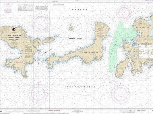 Nautical Chart 16467 Adak Island Tanaga Island Puzzle