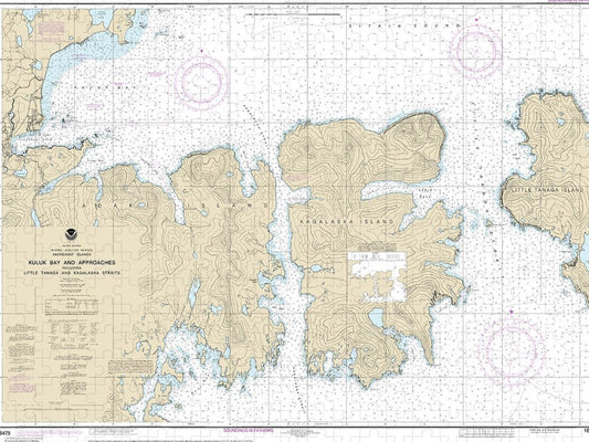 Nautical Chart 16475 Kuluk Bay Approaches, Including Little Tanaga Kagalaska Strs Puzzle