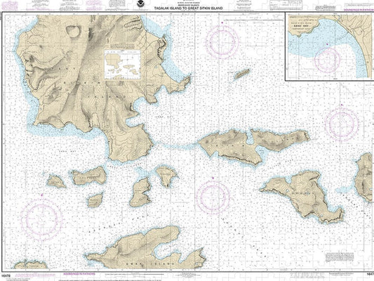 Nautical Chart 16478 Tagalak Island Great Sitkin Island, Sand Bay Northeast Cove Puzzle