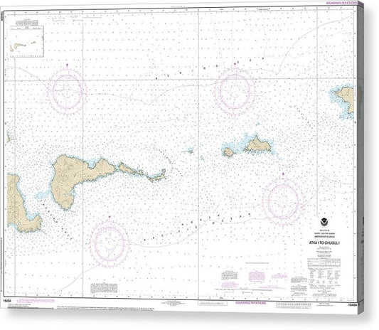Nautical Chart-16484 Atka Island-Chugul Island Atka Island  Acrylic Print