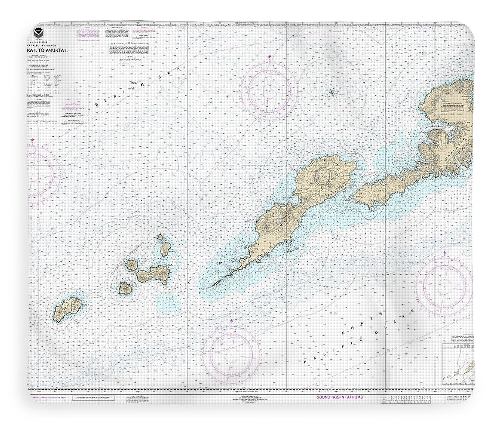 Nautical Chart-16500 Unalaska L-amukta L - Blanket