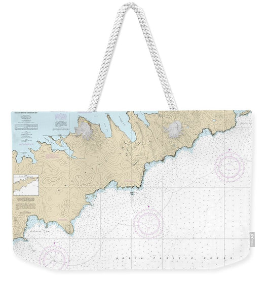 Nautical Chart-16514 Kulikak Bay-surveyor Bay - Weekender Tote Bag