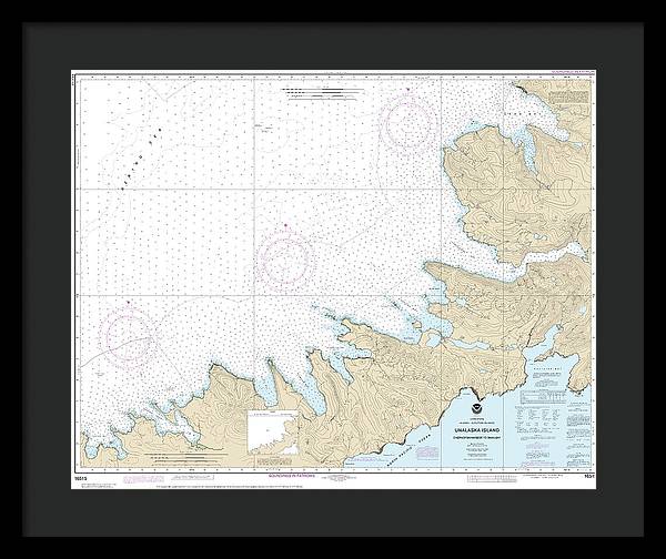 Nautical Chart-16515 Chernofski Harbor-skan Bay - Framed Print