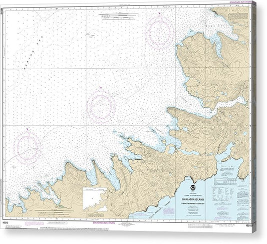 Nautical Chart-16515 Chernofski Harbor-Skan Bay  Acrylic Print