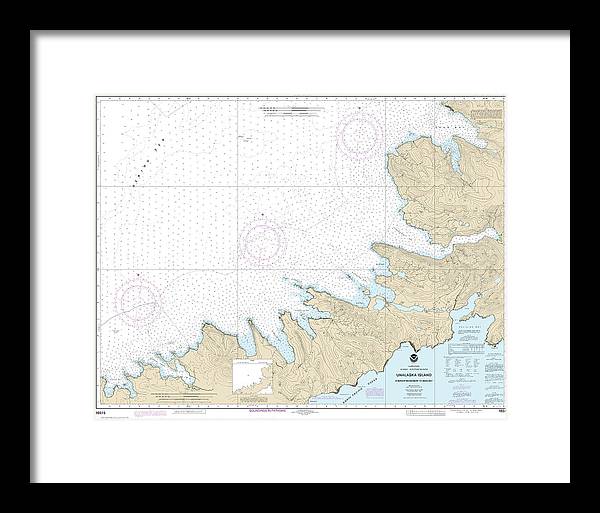 Nautical Chart-16515 Chernofski Harbor-skan Bay - Framed Print