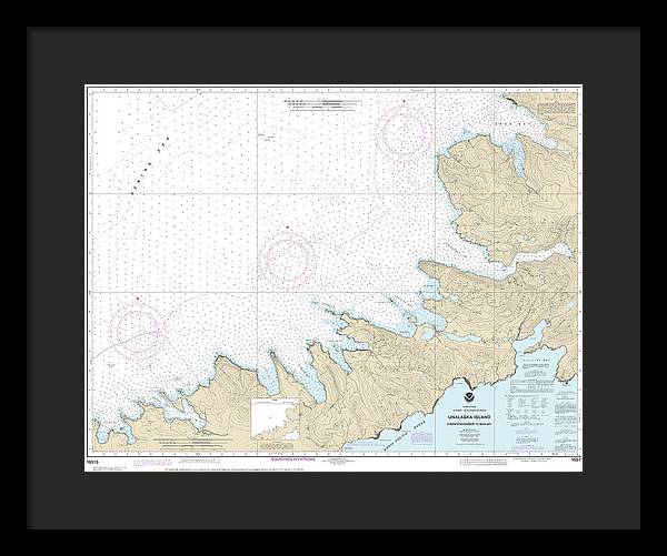 Nautical Chart-16515 Chernofski Harbor-skan Bay - Framed Print