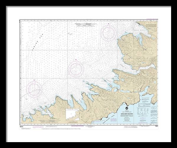 Nautical Chart-16515 Chernofski Harbor-skan Bay - Framed Print