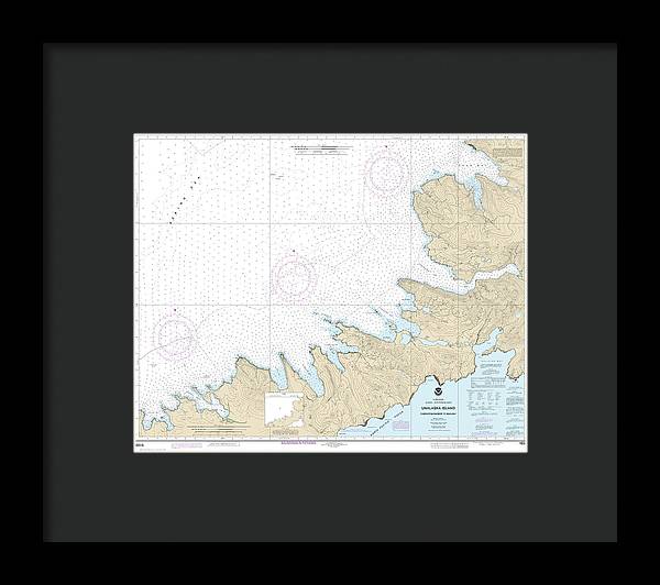 Nautical Chart-16515 Chernofski Harbor-skan Bay - Framed Print