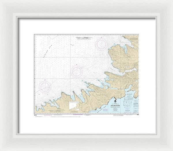 Nautical Chart-16515 Chernofski Harbor-skan Bay - Framed Print