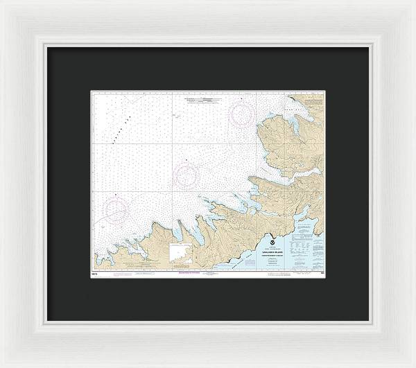 Nautical Chart-16515 Chernofski Harbor-skan Bay - Framed Print