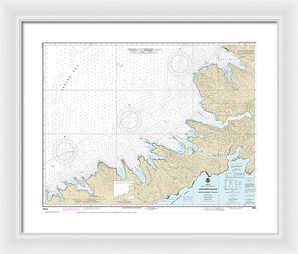 Nautical Chart-16515 Chernofski Harbor-skan Bay - Framed Print