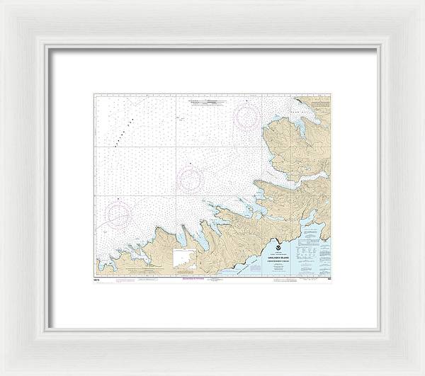 Nautical Chart-16515 Chernofski Harbor-skan Bay - Framed Print