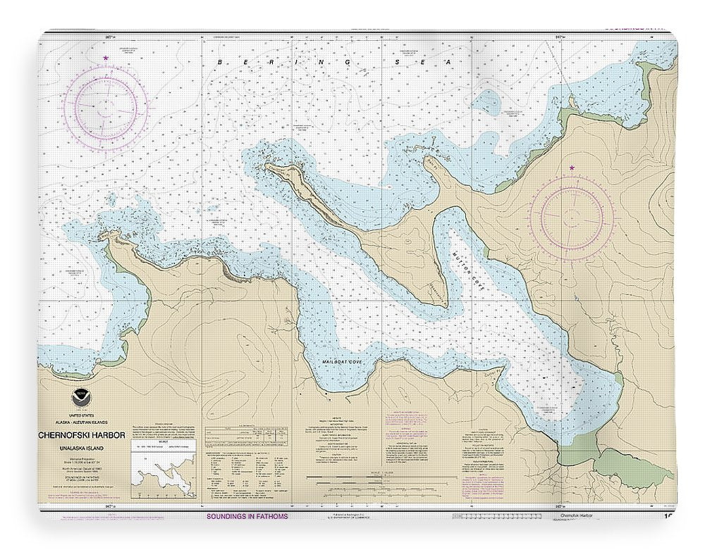 Nautical Chart-16516 Chernofski Harbor - Blanket